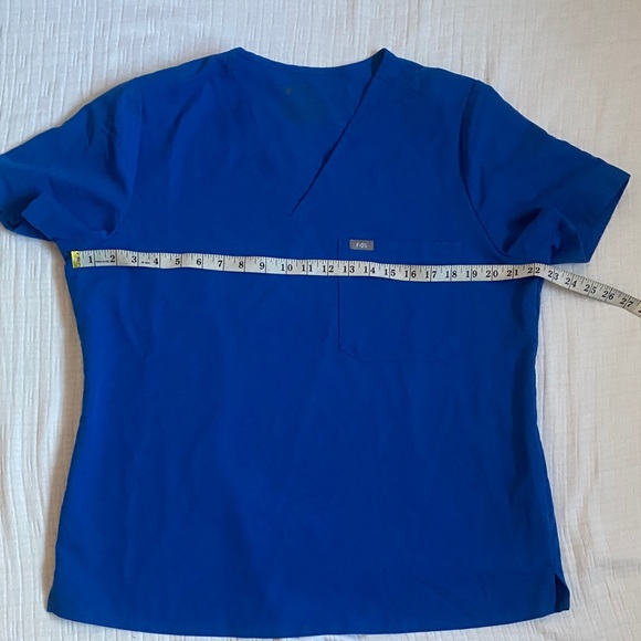 FIGS  Royal Blue Medical Scrub Top - Picture 6 of 8